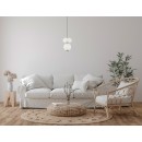 Italux PND-8545-2-AB-WH LED Pendelleuchte Nico | 8W integrierte LED-Quelle | 3000K | Seilleuchte | gold | schwarz | weiß