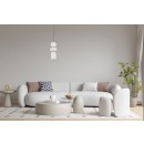 Italux 5906630854172 LED Pendelleuchte Nico | 15W integrierte LED-Quelle | 3000K | Seilleuchte | gold | schwarz | weiß