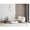 Italux PND-94921-4R-BK LED Pendelleuchte Balos | 19W integrierte LED-Quelle | 3000K | grau | opal