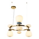 Italux PND-94981-4B-GD LED Pendelleuchte Evans | 33W integrierte LED-Quelle | 3000K | gold | opal