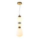 Italux PND-94981V-3A-GD LED Pendelleuchte Evans | 19W integrierte LED-Quelle | 3000K | gold | opal