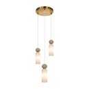 Italux PND-95331-3-BRSS Pendelleuchte Santos G9