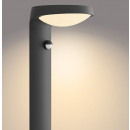 Philips 8719514476851 LED-Außenwandleuchte mit Bewegungssensor Tyla 1x9W | 820lm | 2700K | IP44 - anthrazit
