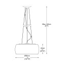 Zuma Line 003064-001004 Pendelleuchte CRYSTAL G9