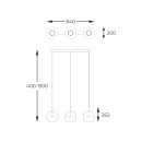 Zuma Line 003064-028133 LED Pendelleuchte ENCELADUS integrierte LED-Quelle