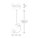 Zuma Line 003064-026365 Pendelleuchte MOLECULE G9