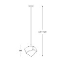 Zuma Line 003064-009274 Pendelleuchte ROCK E27