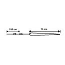 Fallender Schnee - 1 Rohr 75 cm