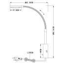 Globo 24103W LED Wandleuchte Pegasi 1x6W | 450L | 3000K - Schwanenhals, chrom