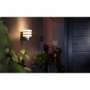 Philips Hue 17404/47/P0 Außenwandleuchte Tuara 1x9,5W | 2700K | E27 | IP44 - weiß