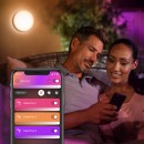 Philips Hue 17465/30/P7 LED Außenwandleuchte Daylo 1x15W | RGB - White and Color Ambiance