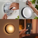 Philips Hue 17465/30/P7 LED Außenwandleuchte Daylo 1x15W | RGB - White and Color Ambiance