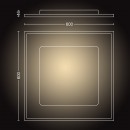 Philips Hue 32162/31/P6 LED Deckenpanel Aurelle 1x46,5W | 2200-6500K - Bluetooth-Fernbedienung