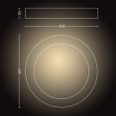 Philips Hue 34350/11/P6 LED Badleuchte Deckenleuchte Adore 1x40W | 2400L | 2200-6500K - White Ambience