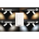 Philips Hue 50462/31/P7 LED Decken- und Spotleuchte Buratto 2x5,5W | 2200-6500K - White Ambiance