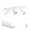 Philips Hue 50463/31/P7 LED Decken- und Spotleuchte Buratto 3x5,5W | 2200-6500K - White Ambiance