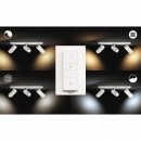 Philips Hue 50463/31/P7 LED Decken- und Spotleuchte Buratto 3x5,5W | 2200-6500K - White Ambiance