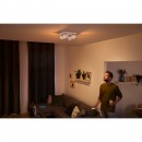Philips Hue 50474/31/P7 LED Decken- und Spotleuchte Buckram 4x5,5W | 2200-6500K - White Ambiance