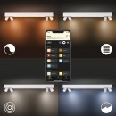 Philips Hue 50607/31/P7 LED Deckenleuchter Centris 4x5,7W + 40W | GU10 | 2000-6500K | RGB - Bluetooth Smart