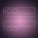 Philips Hue 50610/30/P7 LED Kronleuchter Centris 2x5,7W + 1x11W | GU10 - Bluetooth, RGB, intelligent
