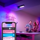 Philips Hue 50610/30/P7 LED Kronleuchter Centris 2x5,7W + 1x11W | GU10 - Bluetooth, RGB, intelligent