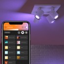Philips Hue 50624/31/P7 Decken- und Spotleuchte Argenta 4x5,7W | 2000-6500K | RGB - Bluetooth, White and Color Ambiance