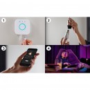 Philips Hue 8718699696917 Starter Kit 3x + LED Lampe + 2x Dimmschalter + Bridge 9W| E27 | - White and Color Ambiance