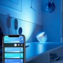 Philips Hue 8719514264540 LED Lampe Iris 4 Generation 1x8,1W | 2000-6500K - Bluetooth, White and Color Ambiance, silber, Limited Edition