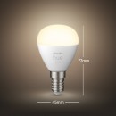 Philips Hue 8719514266902 2x LED Lampe 1x5,5W | E14 | 470lm | 2700K - Bluetooth, weiß
