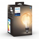 Philips Hue 8719514279131 LED Design Lampe 1x7W | 1xE27 | 550L | 2100K - Globus, Bluetooth, weiß
