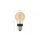 Philips Hue 8719514301429 LED Filament A60 1x7w | E27 | 550lm | 2200-4500K - White Ambiance, dimmbar, Bluetooth
