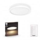 Philips Hue 8719514382688 LED-Deckenleuchte Aurelle 1x21w | 2450lm | 2200-6500k - White Ambiance, dimmbar, Bluetooth, weiß