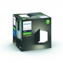 Philips Hue 8719514382800 LED Außen Wandleuchte Fuzo 1x15w | 1160lm | 2700k | IP44 - weiß, Anthrazit