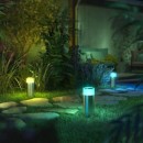 Philips Hue 8719514388499 Calla LED-Gartenpfahl 1x8W | 600lm | 2200-6500K | RGB - IP65, Edelstahl, Erweiterungseinheit ohne Stromquelle, White and Color Ambiance
