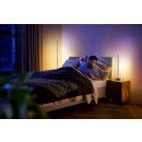Philips Hue 8719514433465 Signe LED-Tischleuchte 55,3cm | 1x11,8W | 1040lm - weiß mit Holzdekor, Farbverlauf Weiß und Color Ambiance