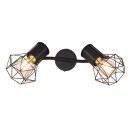 Globo 54017-2 Deckenstrahler Priska 2x40W | E27 - schwarz
