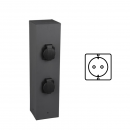 TRIO 9964-42 Steckdosensäule 4 Steckdosen Garden Socket | 3600W max - anthrazit