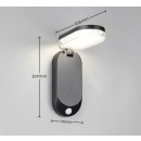 Trio TR23176102 LED solar Außenwandleuchte LAGOAS  | 3W integrierte LED-Quelle | 350lm | 4000K