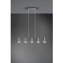 Trio R30185007 Hängende Deckenleuchte Vannes 5x40w | E27 - Matt Nickel
