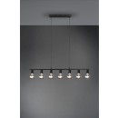 Trio R30187032 Hängende Deckenleuchte Vannes 7x40w | E27 - Matt schwarz