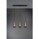 Trio R30563032 Hängende Deckenleuchte Calimero 3x40w | E27 - Matt schwarz