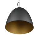 Trio R30661980 Deckenleuchte Tilda 1x40W | E27 - höhenverstellbar, schwarz, gold