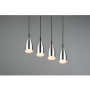 Trio R30694007 Hängende Deckenleuchte Farin 4x25w | E14 - einstellbare Höhe, mattes Nickel