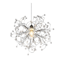 Trio R31311006 Pendelleuchte Gloria 1x40W | E27 - höhenverstellbar, Chrom