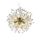 Trio R31315003 Pendelleuchte Gloria 5x25W | E14 - höhenverstellbar, Messing