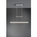 Trio R32043105 LED Hängende Deckenleuchte Paros 1x21w + 55w | SMD | 3000lm + 1500lm | 3000K - Ober- und Unterbeleuchtung, 3-Phasen-Dimmen, einstellbare Höhe, Aluminium