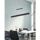 Trio R32043132 LED Hängende Deckenleuchte Paros 1x21w + 55w | SMD | 3000lm + 1500lm | 3000K - Ober- und Unterbeleuchtung, 3-Phasen-Dimmen, einstellbare Höhe, mattschwarz
