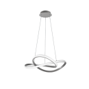 Trio R32051407 LED Pendelleuchte Course 1x27,5W | 3150lm | 4000K - dimmbar, Dimmschalter, Nickel matt