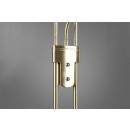 TRIO R40073508 LED Stehleuchte Orson 1x27W + 1x4,5W | 3150lm | 3000K | IP20 - dimmbar Memory-Funktion, separater Schalter, Messing mit Alabaster