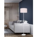 Trio R40131001 Stehleuchte Leuchte Tarkin 1x42w | E27 - Kabelschalter, weiß